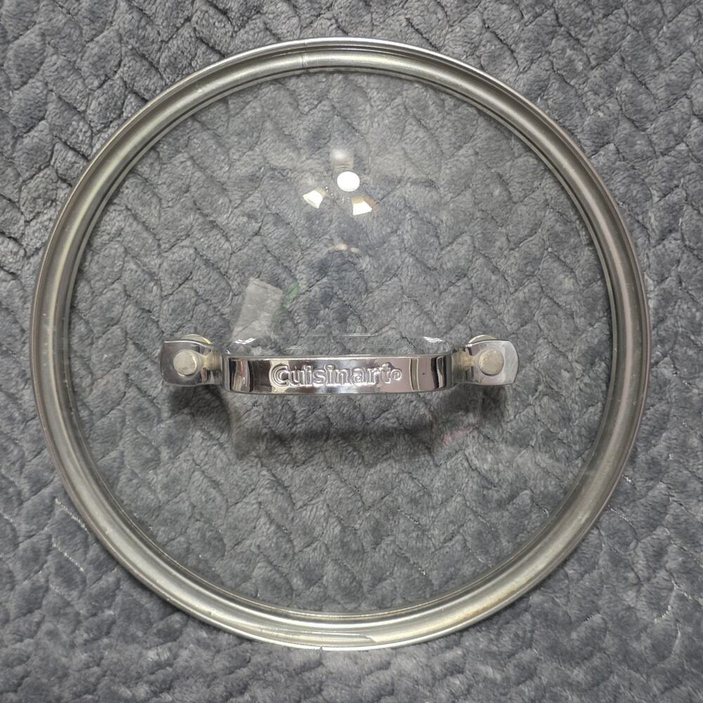 Cuisinart Tempered Glass Lid Replacement Lid Only 7.5 outside 7" inside